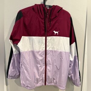 Victoria's Secret PINK Lightweight Logo Windbreaker Jacket XS/S From 2018